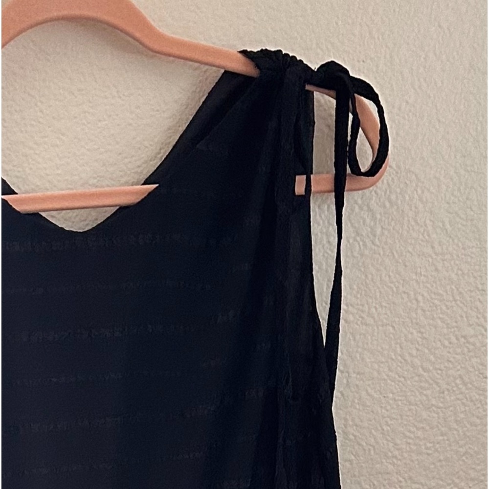 Black maxi ruffles dress